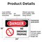 Signmission No Smoking Propane Danger Sign, Plastic, 24in W x 18in L, 2PK OS-2PACK-DS-P-1824-L-1489 - alternate 9